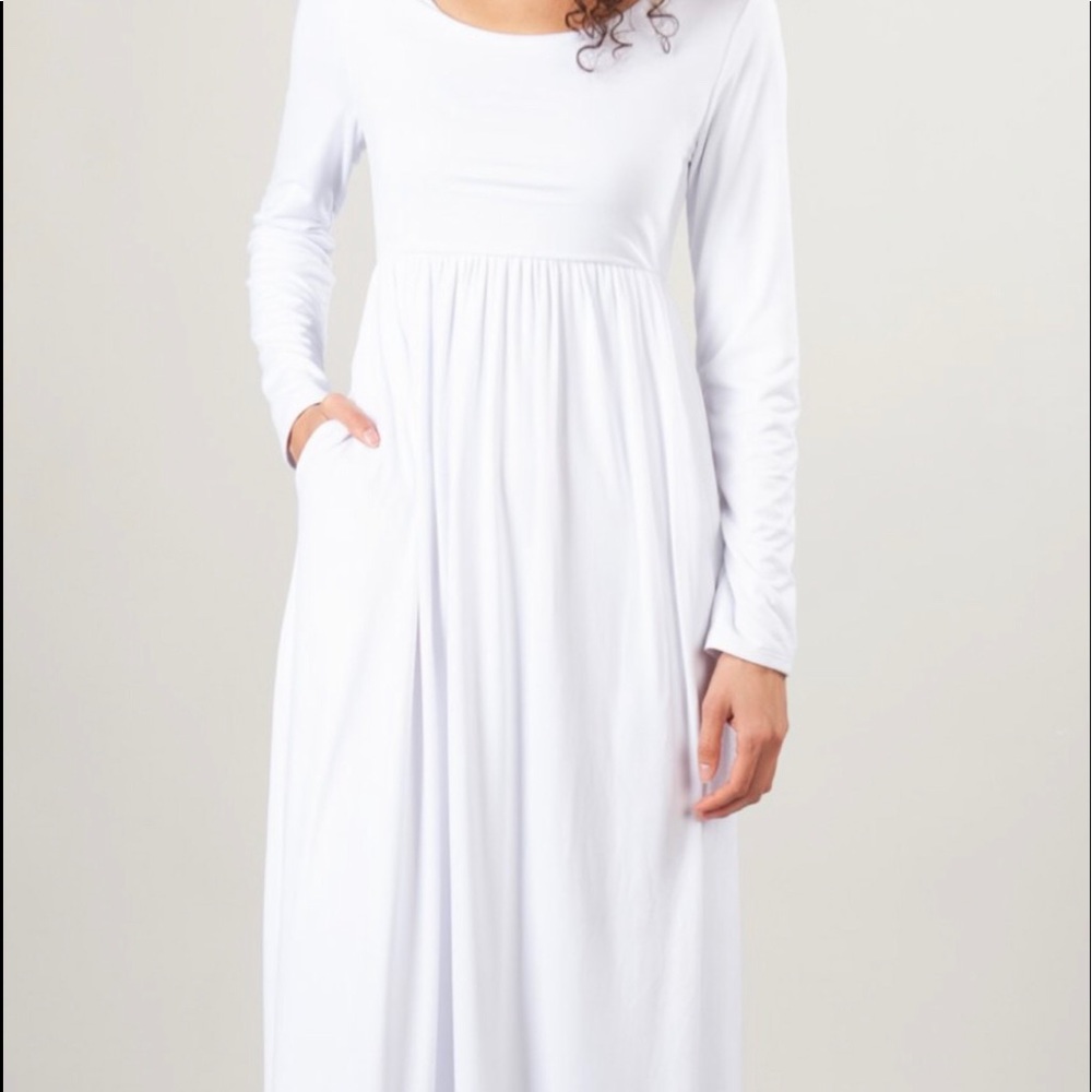 Noor JODY CALIF Long White Dress ✅